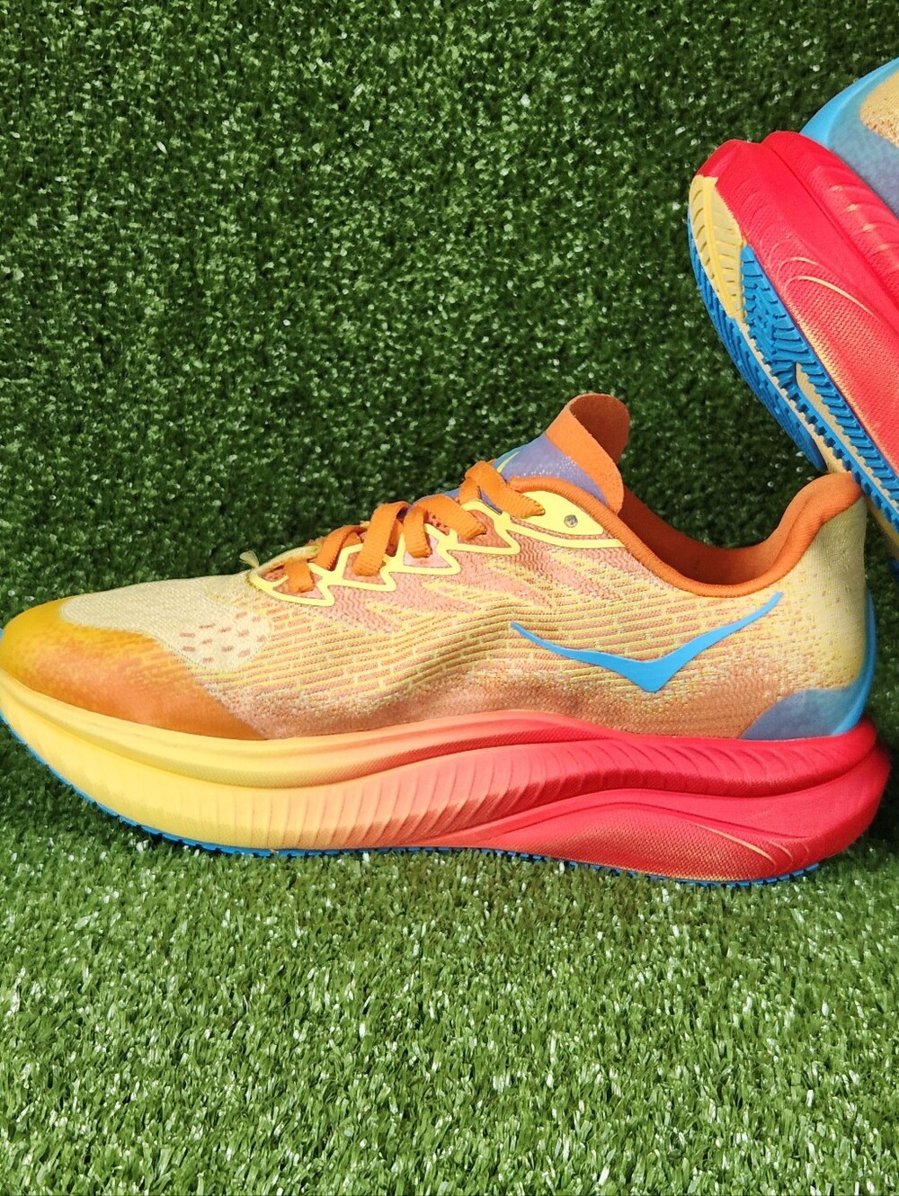Hoka March 6 Big Boys Size 4.5 Youth Athletic Running Cushioned Shoes Sneakers - Picture 4 of 15